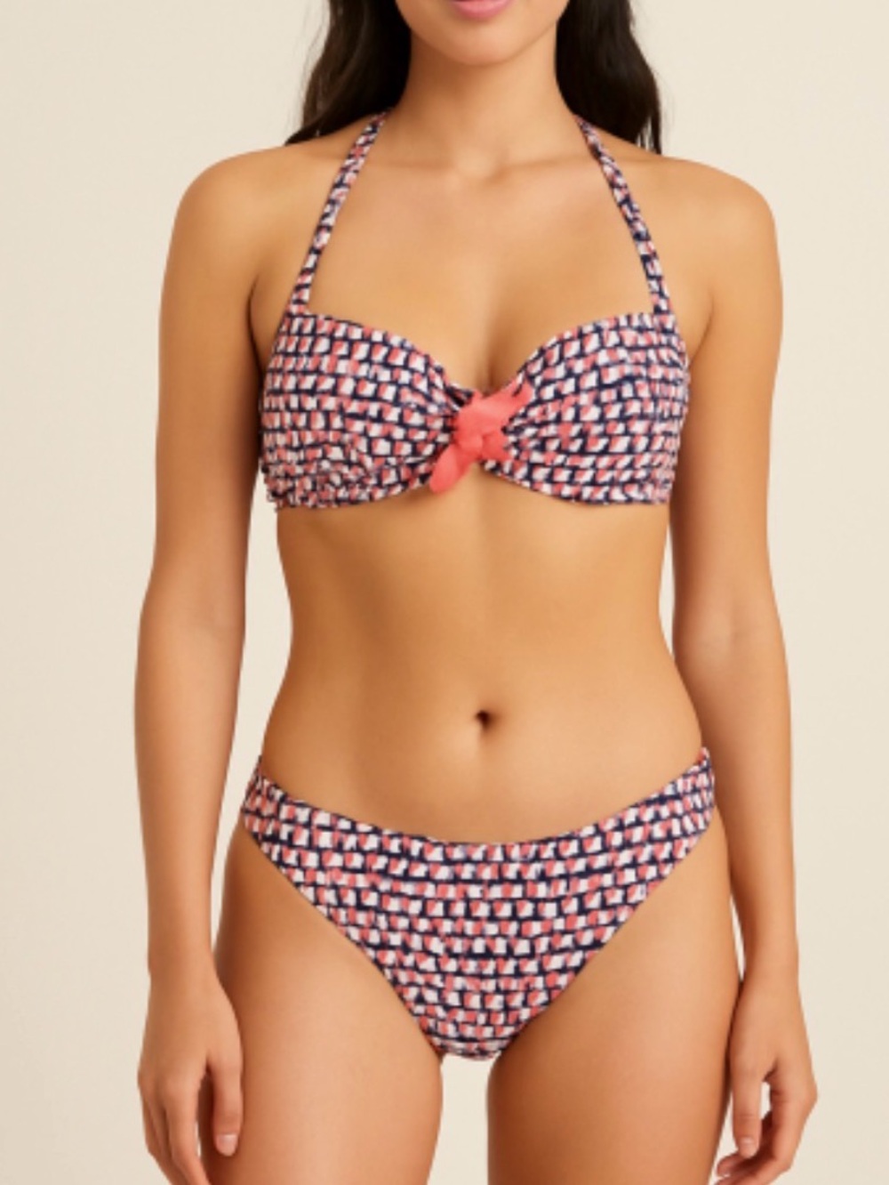 2 PIECE BODEN Geometric Bikini Top and Bottoms  NWT